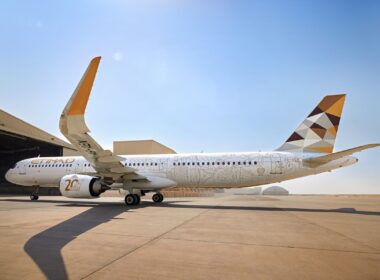 Etihad's special 20th Anniversary livery