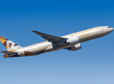 Frankfurt,,Germany,,April,7,,2020:,Etihad,Cargo,Boeing,777f