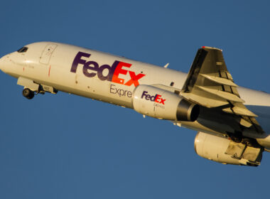 Vienna,,Austria,-,October,31,2018:,Fedex,Boeing,757,Freighter